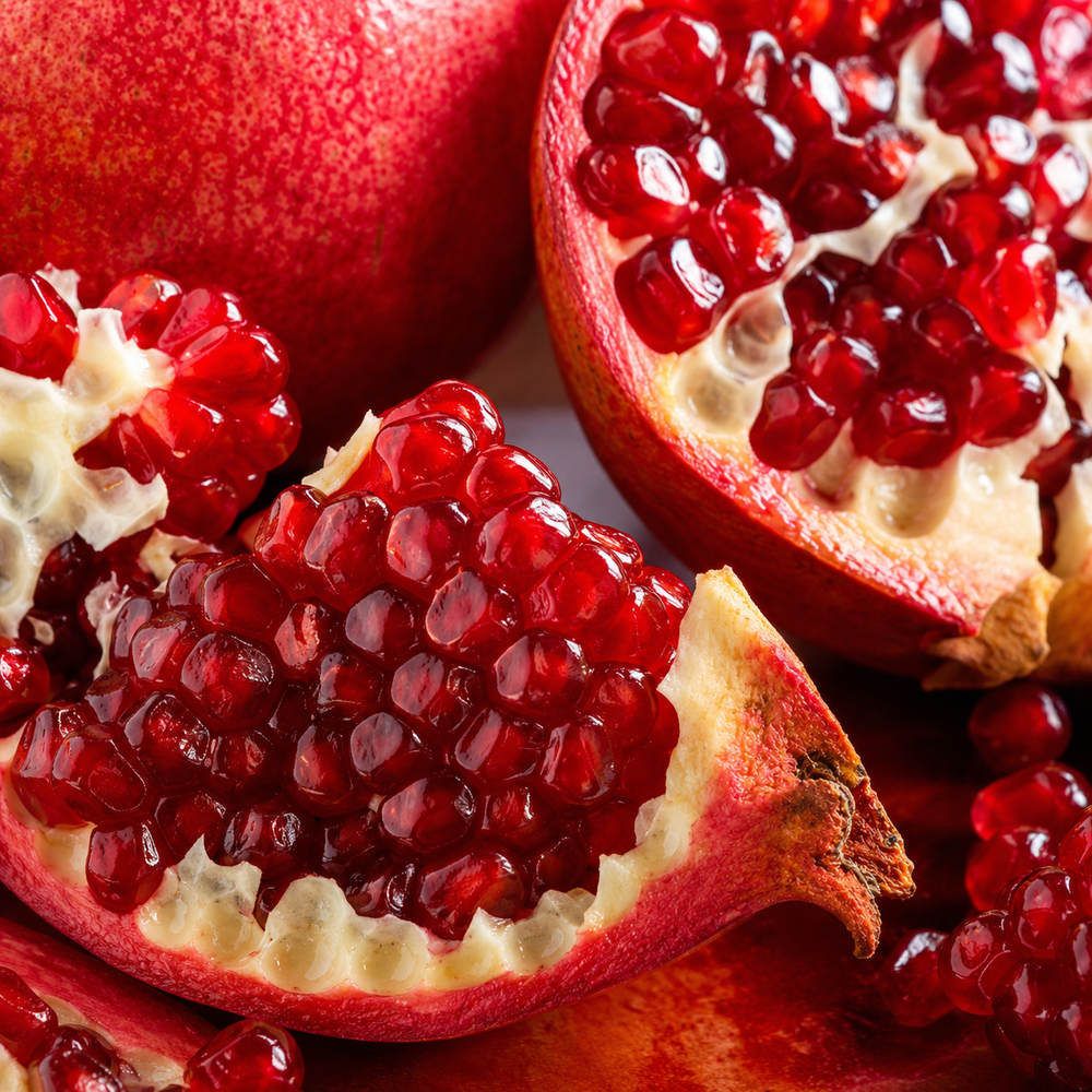 Bio-Granatapfel: leichte Feuchtigkeit für trockene Spitzen